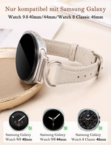 Leather Strap for Samsung Galaxy Watch 9/8 Compatible – Polaris