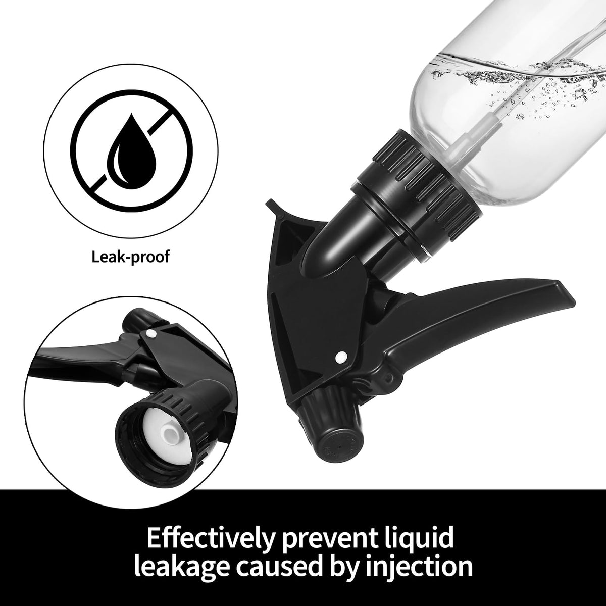 Capete pulverizator de schimb cu reglaj pentru sticle cu pulverizator, set 8 bucăți