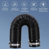 CarBole 76mm car intake pipe, air filter intake hose, cold air intake pipe, air inlet hose, car cold air inlet pipe, extendable to 1m