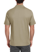 Tricou polo sport bărbați cu fermoar cu mânecă scurtă respirabil – Kaki EU 3XL