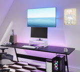 ComfortCove Monitor Stand, 2-Tier Monitor Stand, Computer Monitor Stand, Laptop Stand, Computer Stand, Printer Stand with Storage Tray, Ideal for Your Home Office, White