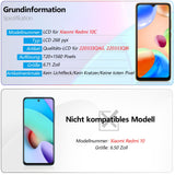 Display LCD cu touchscreen și ramă cu scule pentru Xiaomi Redmi 10C RongZy 6.71 inch – Negru