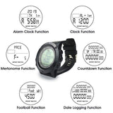 FCXJTU Digital Referee Watch, Sports Referee Wristwatch, Football Game Timer for Coaches, 100 Laps Memory Stopwatch, Luminous Sports Watch with 3 Lines, Large Display and Alarm