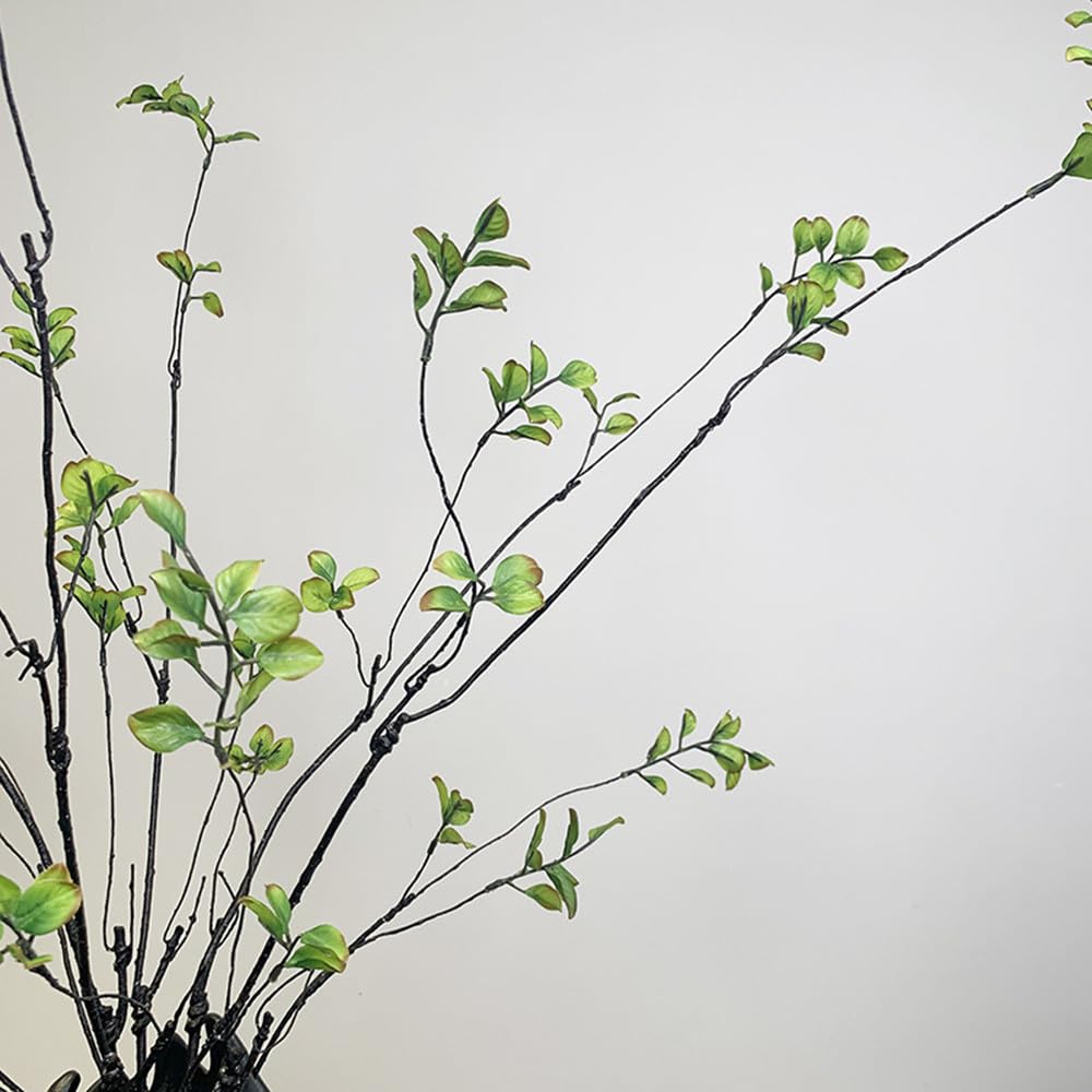 Artificial Ficus Branches 90cm 5-Pack for Vase Home Decoration – Green