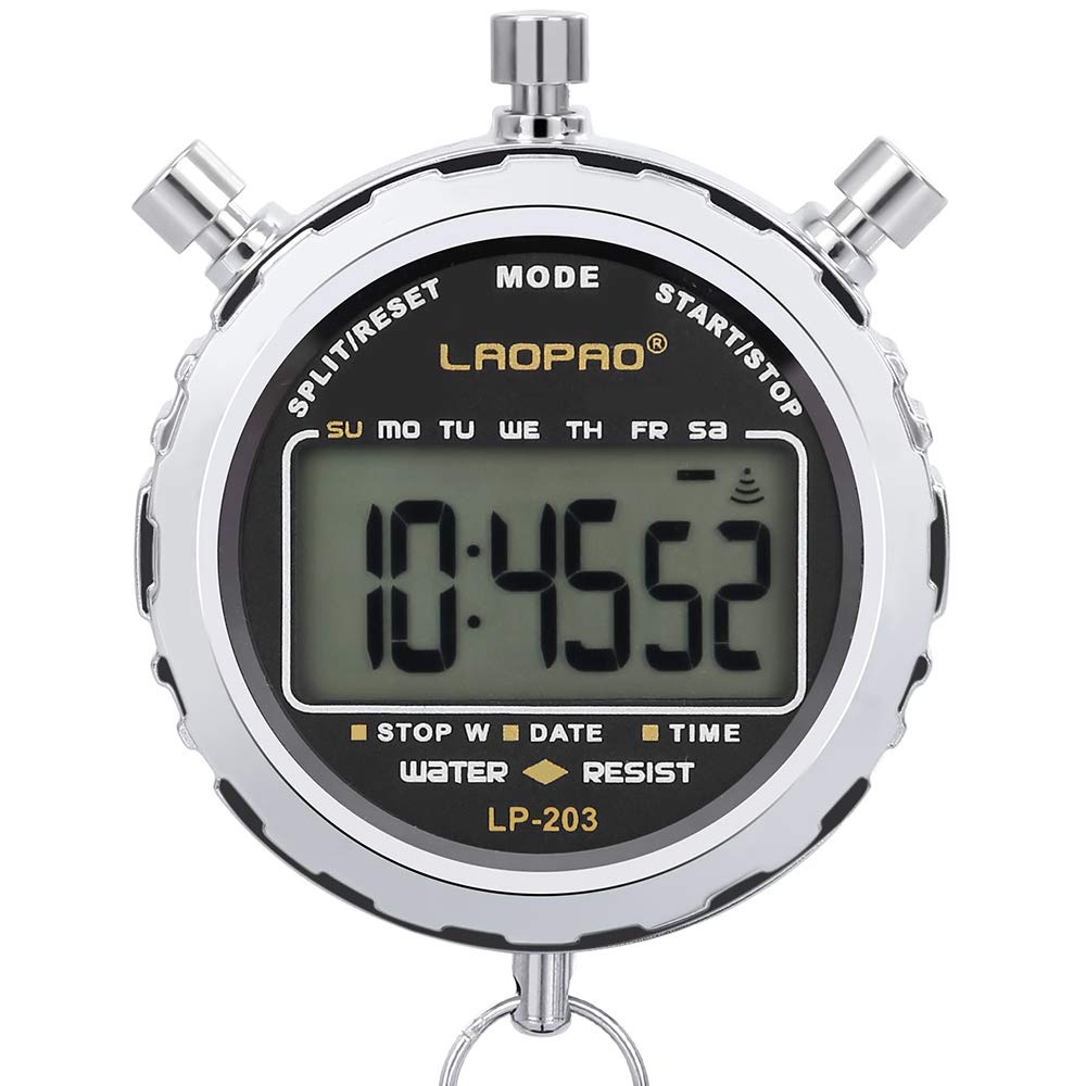 Cronometru digital sportiv de mână Laopao ecran LCD mare impermeabil