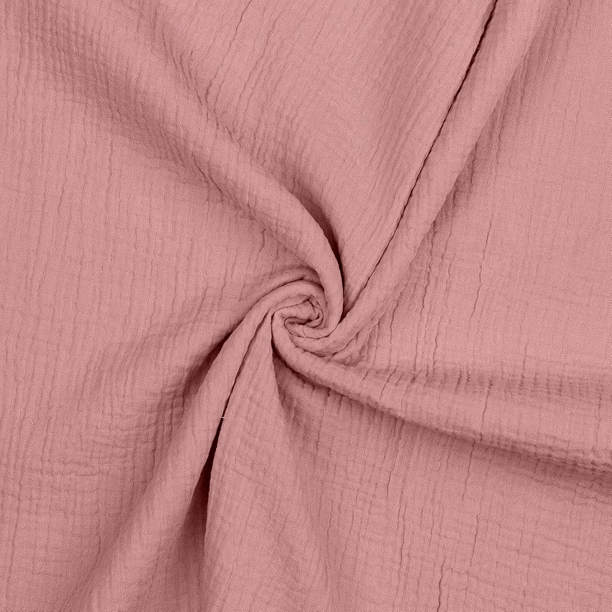 100% Cotton Fabric House Print 135 x 110 cm - Dusty Rose 110cm