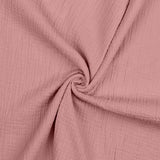 100% Cotton Fabric House Print 135 x 110 cm - Dusty Rose 110cm