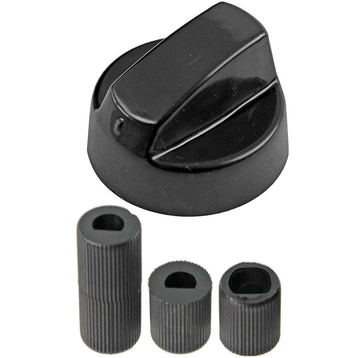 Recamania Universal Oven, Stove, or Microwave Knobs (4 pcs) | Replacement Compatible with All Brands | 6 and 8 mm Shafts Included