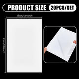 Electrostatic PVC Protective Film Stickers 20pc Windshield Applicator 23×15cm – Clear