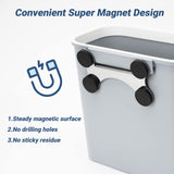 Coș de gunoi suspendat cu prindere magnetică 8L onlyfire pentru grătar sau bucătărie – Gri