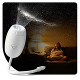 Starry Sky Galaxy Projector Rotating LED Night Light 360° Adjustable – White