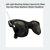 Light Blocking Stickers 100-Pack for Ray-Ban Meta & RayNeo V3 – Black