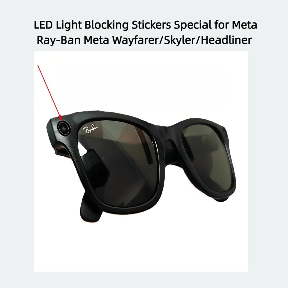 Light Blocking Stickers 100-Pack for Ray-Ban Meta & RayNeo V3 – Black