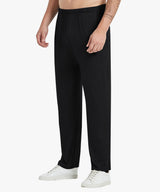 Pantaloni de pijama lejeri pentru bărbați din modal moale cu buzunare, set 2 bucăți – Negru/Bleumarin XXL