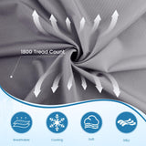Cooling Pillowcase Pair 40 x 80 cm Arc-Chill Cooling Fibre Q-Max>0.5 100% Cotton – Blue