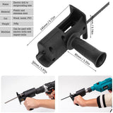 Reciprocating Saw Attachment Kit Drill-to-Saw Conversion with Metal Blades – Universal
