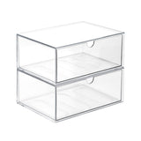 Stackable Transparent Acrylic Cosmetic Organizers – Clear