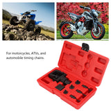 Motorcycle Chain Breaker Set 8-Piece Repair Kit for 520, 525, 530, 532 Chains – Durable
