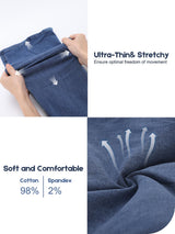 Blugi evazați damă cu talie înaltă elastici stil bootcut – Bleumarin M