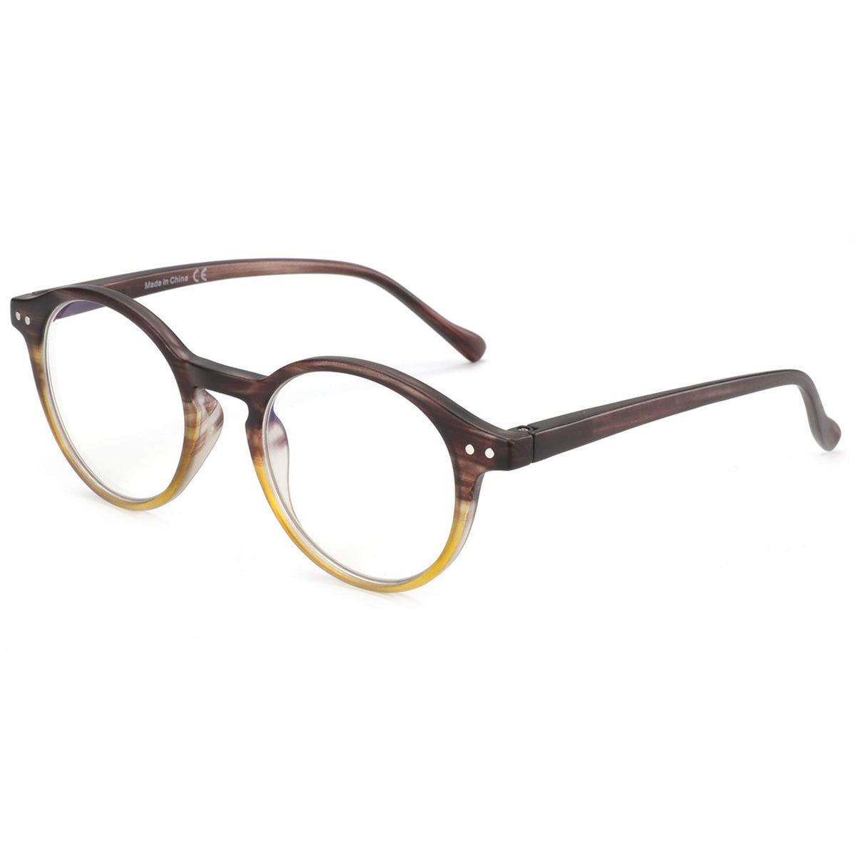 Ochelari rotunzi de citit cu protecție lumină albastră și antiameteală ZENOTTIC stil retro