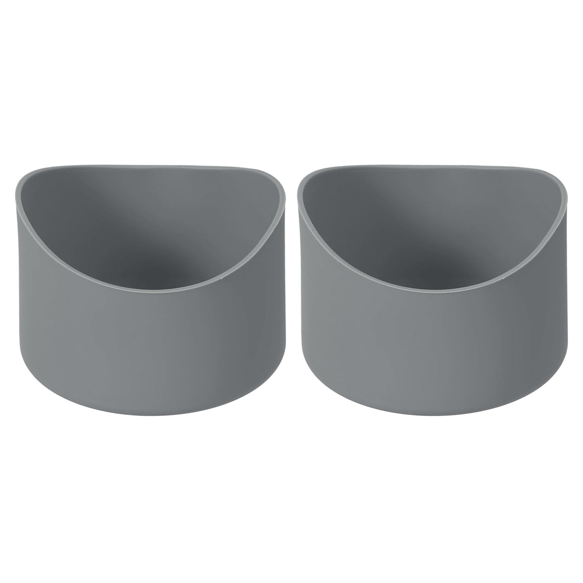 Silicone Bottle Base Sleeve 2-Pack 7cm Non-Slip for 12–24oz Bottles – Dark Grey