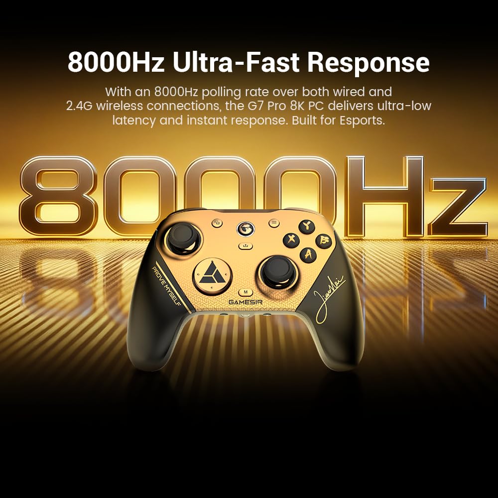 GameSir G7 Pro Wireless Gaming Controller 8K 8000Hz Hall Effect Triggers – Black