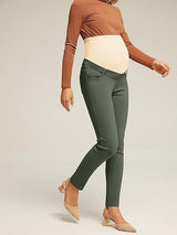 Maternity Trousers Casual Comfortable Army Style – Green XL