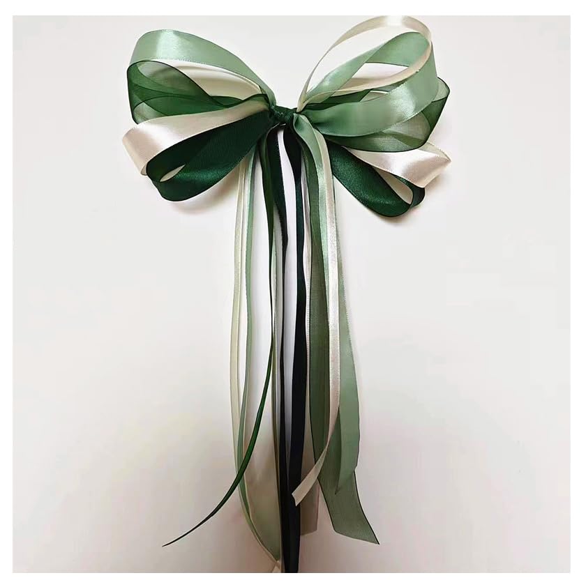 Fundițe decorative antenă auto, set 10 bucăți 36 cm – Verde închis