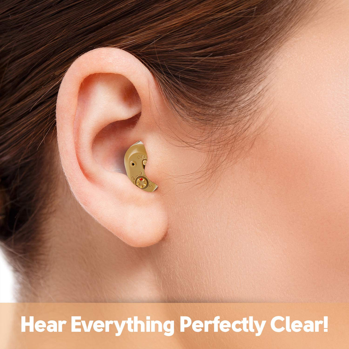 Aparat auditiv intraauricular reîncărcabil MEDca ITE Mini Ear invizibil