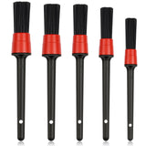 Car Detailing Brush Set 5-Piece Multi-Purpose Wheels Tires Engine Dashboard –