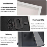 3D Wooden Photo Frame 30 x 30cm 3cm Deep with Clear Acrylic Plate – Black