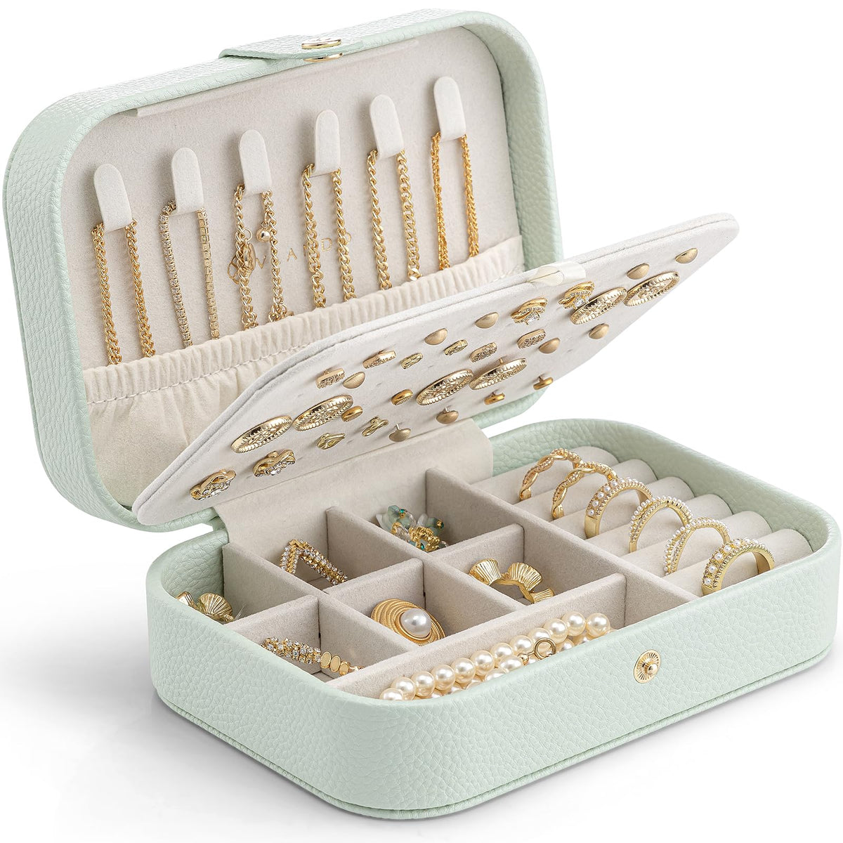 Travel Jewellery Box Holds 48 Pairs Compact Storage – Small