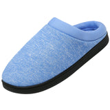 Unisex Memory Foam Non-Slip Winter Slippers Warm Cotton Blend – Sky Blue EU 38