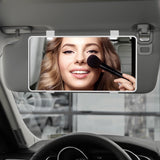 Oglindă cosmetică pentru parasolar auto – Alb