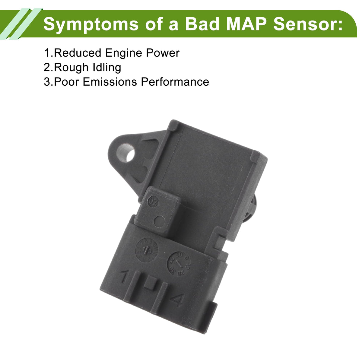 MAP Sensor Manifold Absolute Pressure for Peugeot 405 Break 1992–1996 – Part 5WK96841/5WY2833A