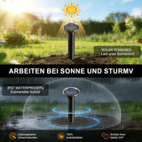 Solar Mole Repellent 2-Pack Vibration Pest Deterrent Up to 900m² IP68 - 2-Pack