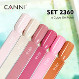CANNI UV Gel Nail Polish Set 6 Colours – Assorted
