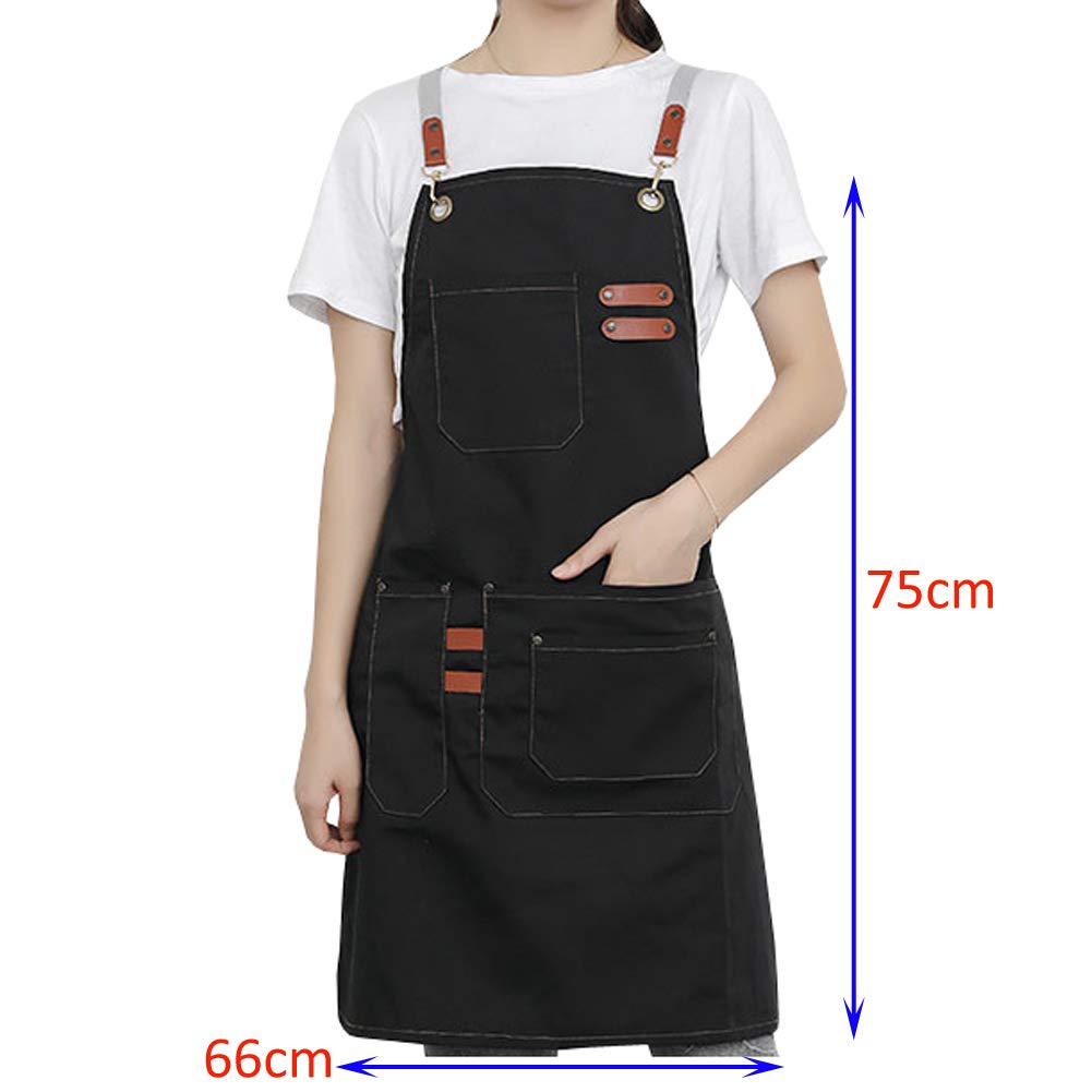 Women's Cotton Apron Waitress Bakery Restaurant Cooking – Red