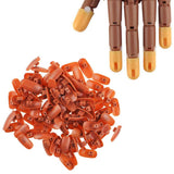 Unghii false pentru exersat manichiură tipsuri antrenament, set 200 bucăți – Natur