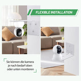 Suporturi de perete pentru camere de supraveghere VOSSOT, set 2 bucăți – Negru