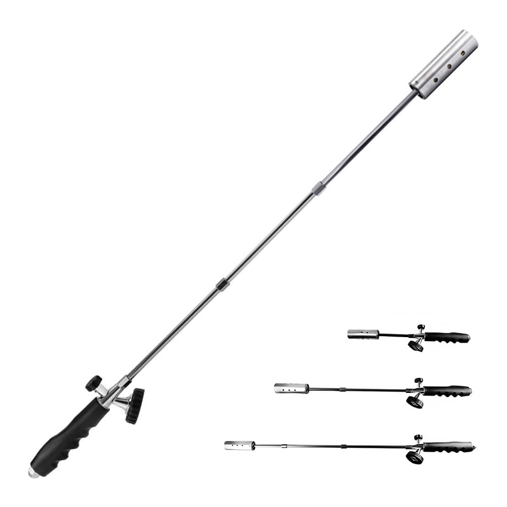 Adjustable Weed Burner Flame Weeder 39–79cm Detachable with Ergonomic Handle – 39–79cm