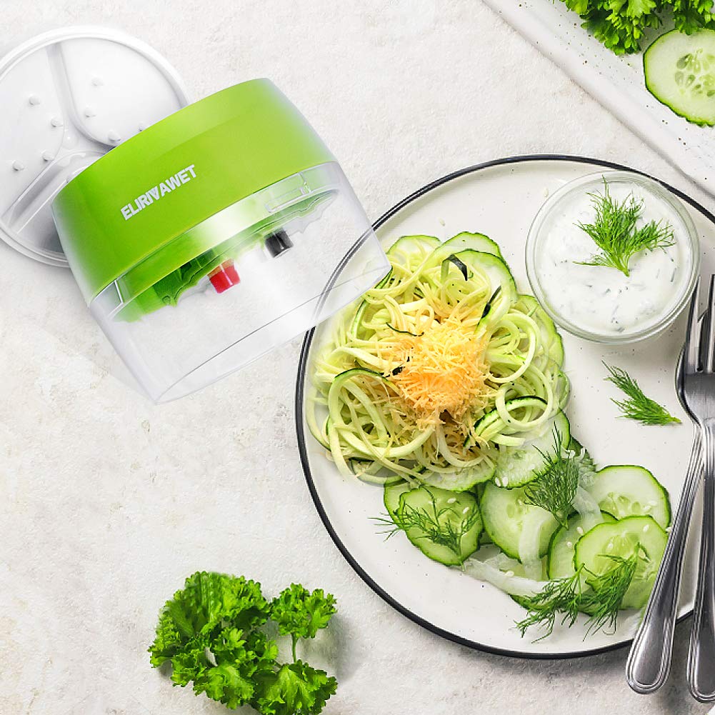 Handheld 4-in-1 Vegetable Spiralizer Multi Slicer – White