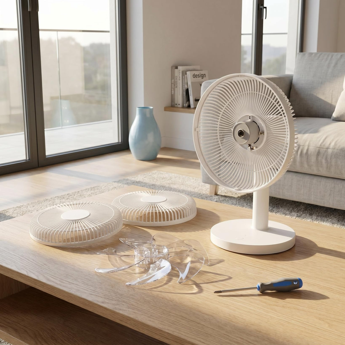 Fan Replacement Blades Plastic Propeller for Table & Pedestal Fans – Universal