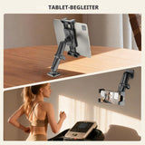Aluminium Tablet Mount Heavy-Duty Drill Base 15cm Adjustable Arm Compatible 5–13in