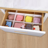 Separatoare reglabile modulare pentru sertare 32x7 cm, set 24 bucăți