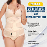 3 in 1 Postpartum Belly Support Recovery Belt - Postpartum Belt for Women - Postnatal Belly Belt after Birth - Recovery Belt after Birth (BEIGE, One Size (Pack of 1))