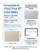 MOFT Dynamic Folio Case for iPad Pro 11in Magnetic Stand Auto Wake/Sleep 20+ Angles Ultra Thin – Beach White