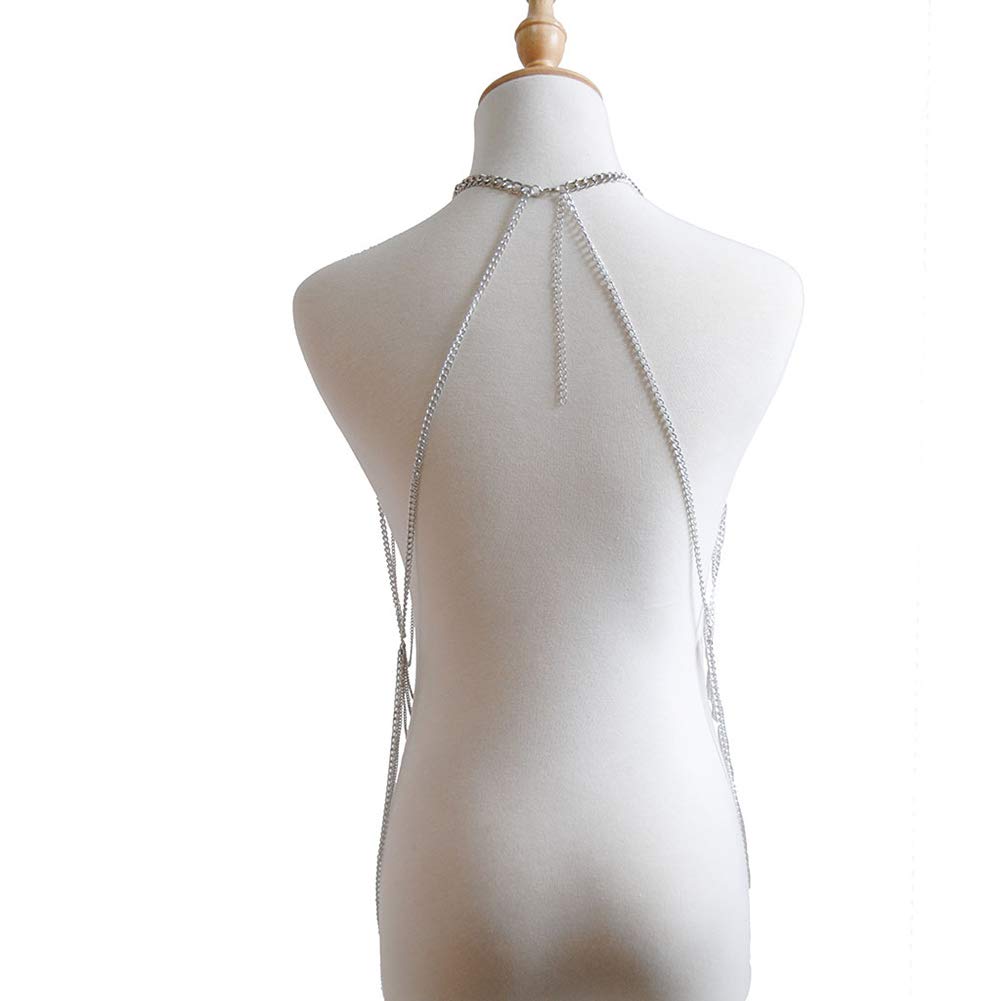Lanț decorativ de corp pentru damă stratificat pentru plajă și bikini – Auriu
