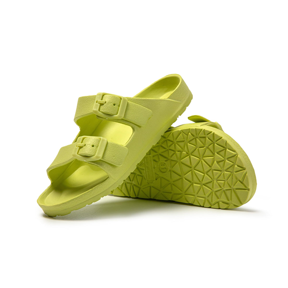 Șlapi sandale lejere pentru copii pentru plajă și piscină cu cataramă – Verde 30