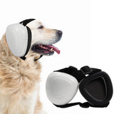 KOPBTBOY Earmuffs for Dogs, Hearing Protection for Dogs, Adjustable Dog Noise Reduction Earmuffs, Sound Insulation and Noise Reduction Hearing Protection for Dogs (White, M)
